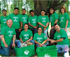 The “Green Team” at Fisher The “Green Team” at Fisher